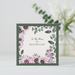 Flores e pássaros de Aquarelas do dia de as mães