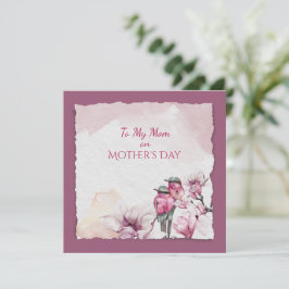 Flores e pássaros de Aquarelas do dia de as mães