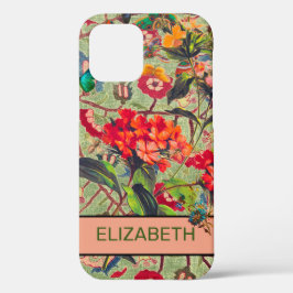 FLORES E WILLIAM MORRIS iPhone 12 CASE DIY NAME