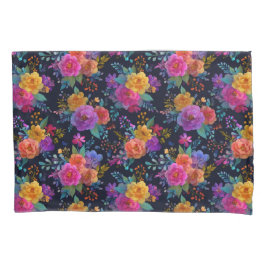 Flores Elegantes Negros na Floral da Vintagem Negr