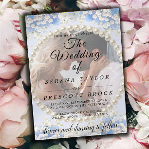 Flores Elegantes Vellum Overlay Convite para Casam