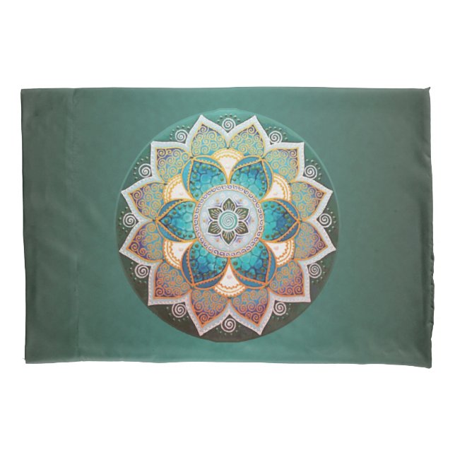 Flores em Mandala - Pillowcase (Frente)
