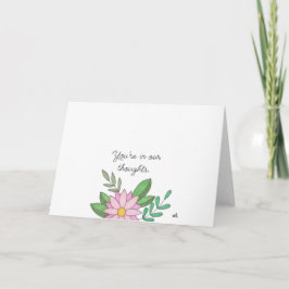 Flores Em Nossos Pensamentos Cartão 2