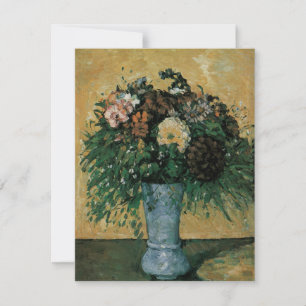 Flores em um Vaso Azul por Paul Cezanne Arte Vinta