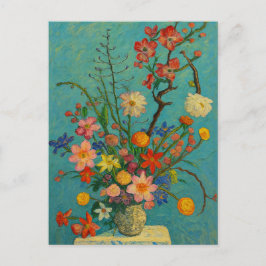 flores em vaso Cartão postal