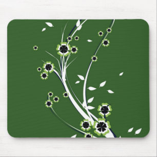 Flores em verde - Mousepad