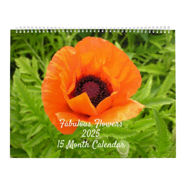 Flores Fabulosas Calendário de 15 Meses (Capa)