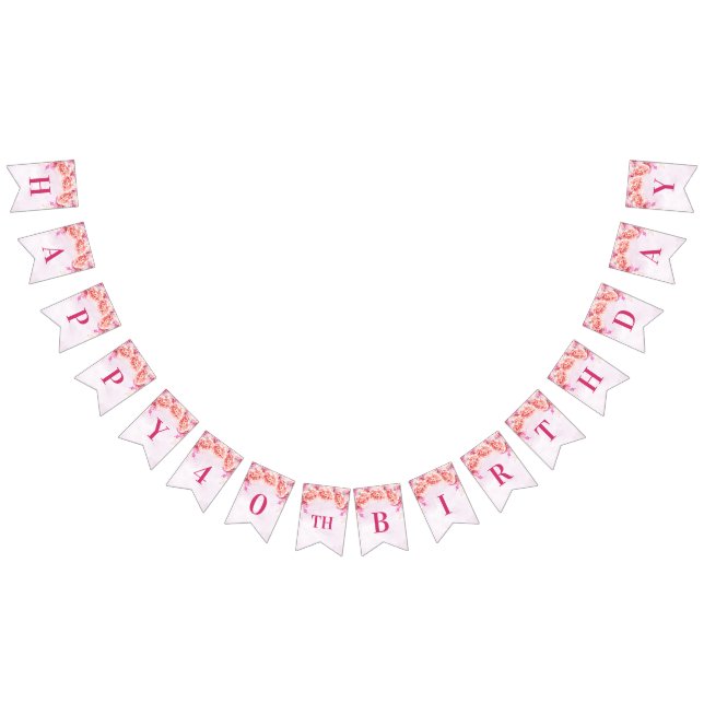 Flores felizes da aguarela do rosa da bandeira do (Todos)