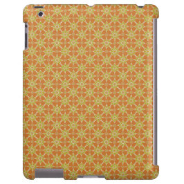 Flores, Ferrugem, Verde, Creme: Maleta iPad