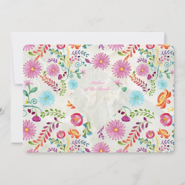 Flores Folclóricas Presente para a Mãe da Noiva -  (Frente)