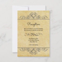 Flores Formais em Floreio - Convite de Recepção