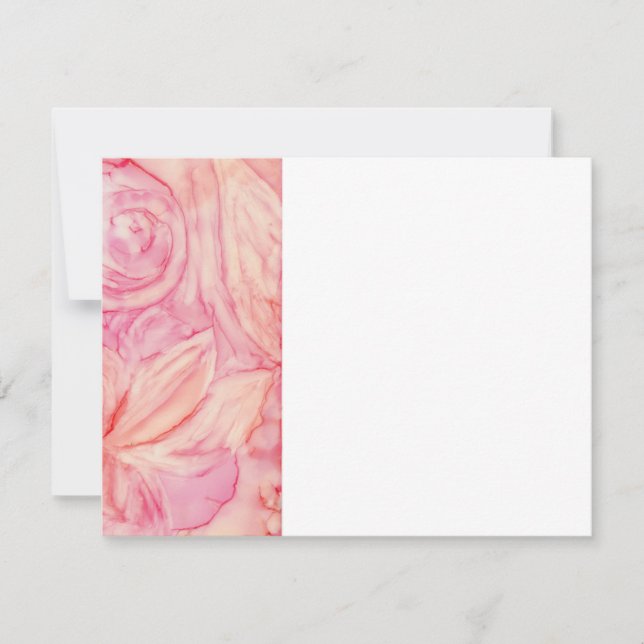 Flores Frescas de Cartões de agradecimentos de chá (Frente)