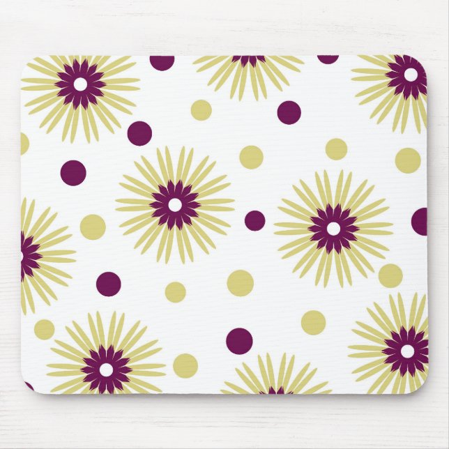 Flores Funky - Mousepad (Frente)