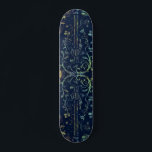 Flores Guitar Skateboard<br><div class="desc">Flores Guitarra Painéis - Pintura de Arte MIGNED</div>