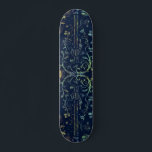 Flores Guitar Skateboard<br><div class="desc">Flores Guitarra Painéis - Pintura de Arte MIGNED</div>