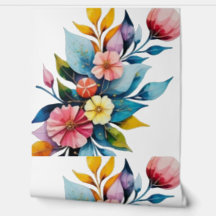 flores impressionistas aquarelas