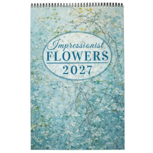 Flores Impressionistas Calendário 2026