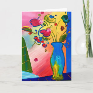Flores inspiradas no Cartão de Saudação Peter Max