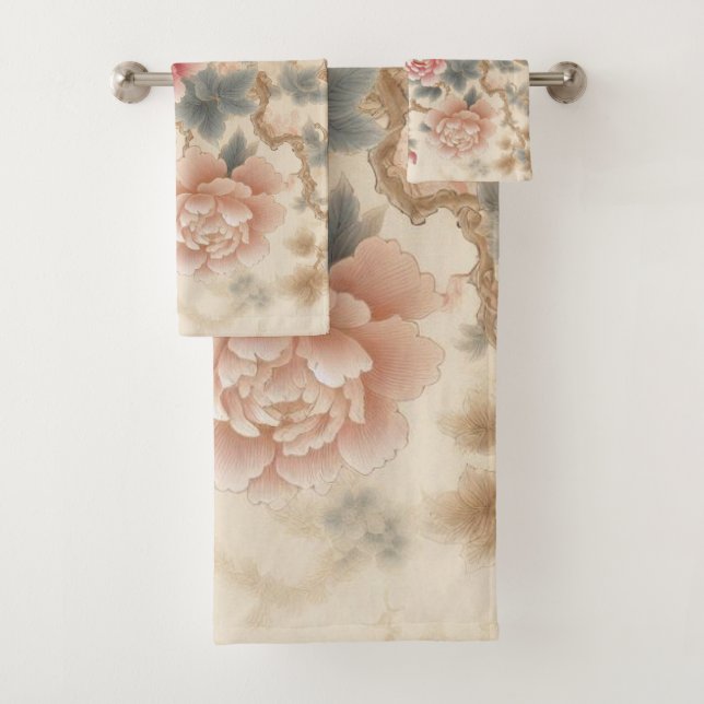 Flores Jardim 5 Toalhas Banho (Insitu)