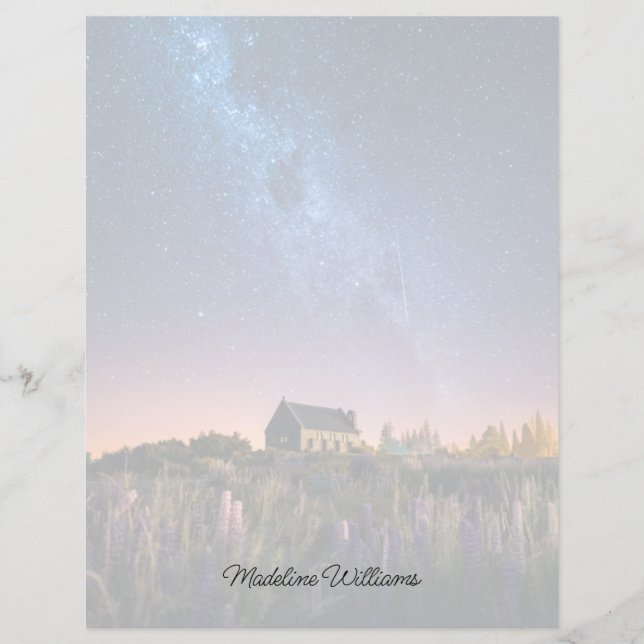 Flores | Lupines Blooming Lake Tekapo Nova Zelândi (Frente)