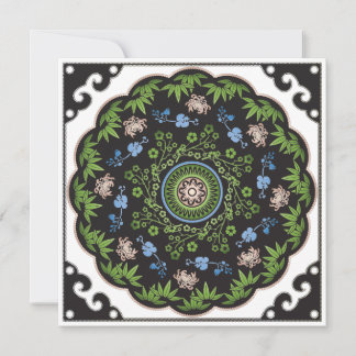 Flores Mah Jongg/Placa plana de um ponto