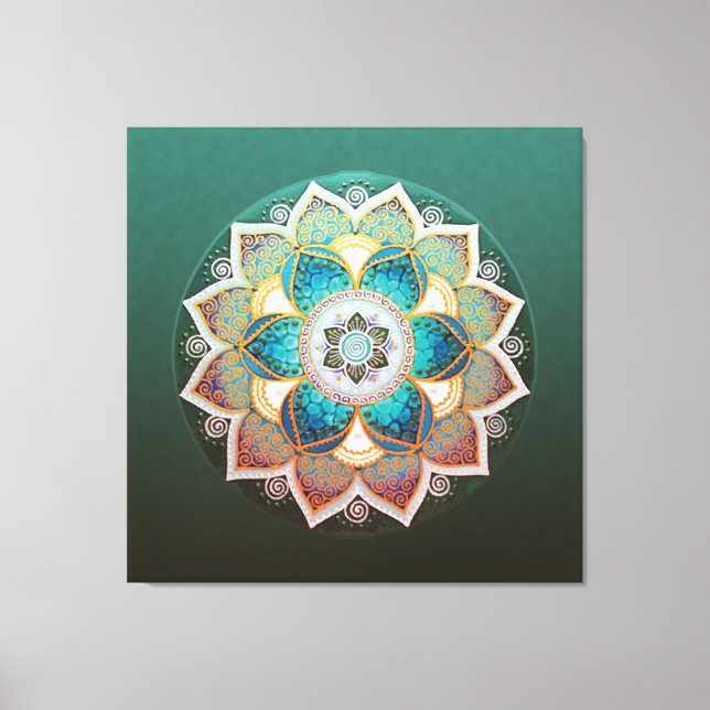 Flores Mandala - Canvas (Frente)