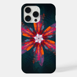 Flores Mandala Florais Laranja Vermelho Azul Abstr
