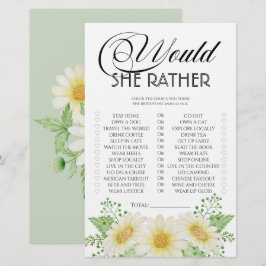 Flores margaridas ela iria preferencialmente jogo 