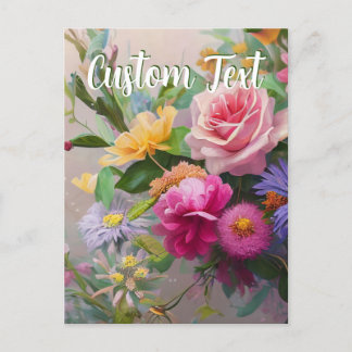 Flores Mistas de Texto Personalizadas Modelo de 8