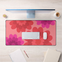 Flores Modernas Cor-de-Rosa Vermelho Quente