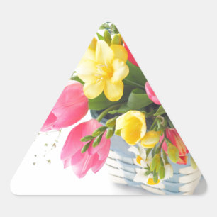 Flores-mola, autocolante de triângulo