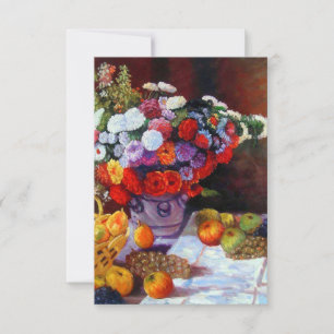 Flores Monet e Cartão de Fruta