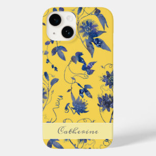 Flores Na moda azuis Elegantes Flor Amarelo de Mos