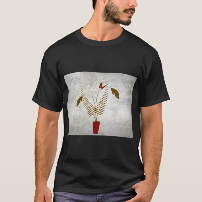 Flores Natureza Folhas Arte Camiseta (Frente)
