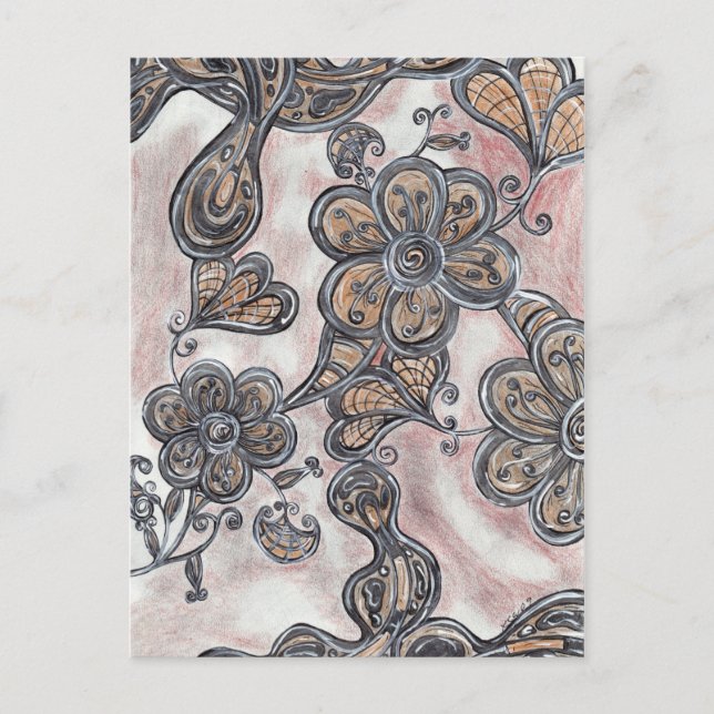 Flores no cartão postal de Marte (Frente)