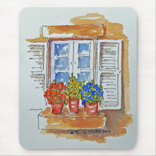 Flores no Windowsill Mousepad