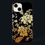 Flores Ouros orientais em preto<br><div class="desc">Um belo e elegante design floral com flores ouros coloridas contra fundo preto no estilo oriental. Um design impressionante e sofisticado - perfeito para qualquer ocasião. Disponível com diferentes planos de fundo coloridos e aceitamos solicitações personalizadas para diferentes combinações de cores. Contacte-nos através da nossa loja com a sua solicitação...</div>