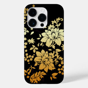 Flores Ouros orientais em preto