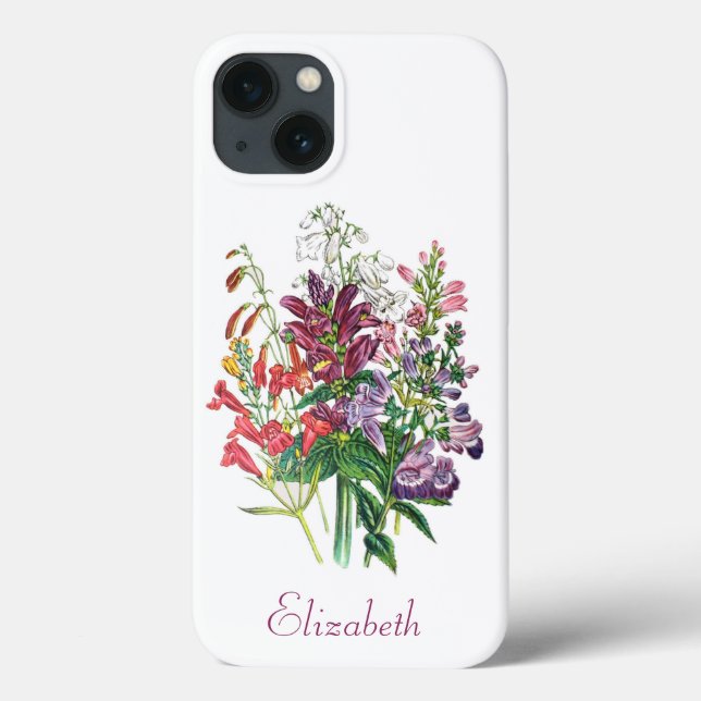Flores Personalizadas Da Tartaruga E Da Língua Úmi (Verso)