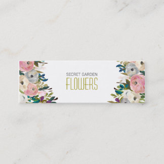 Flores Pintadas Cartões de visitas Floristas Esfol