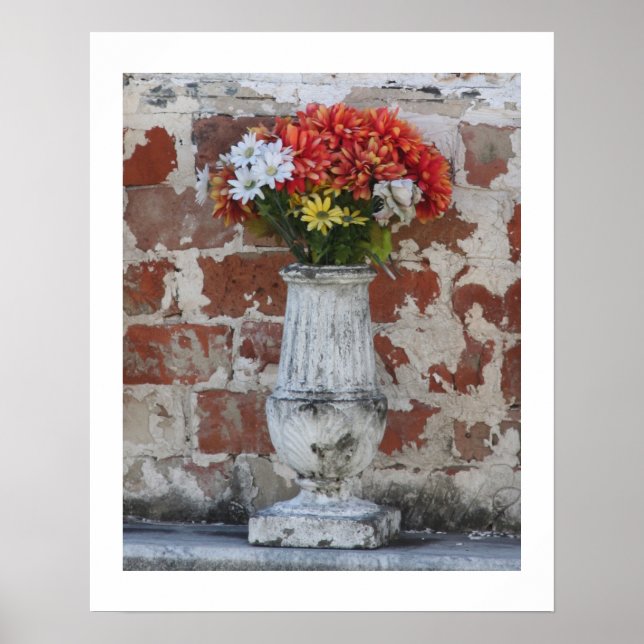 Flores Poster 16x20 com borda (Frente)