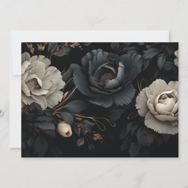 Flores Pretas e Brancas (Frente)