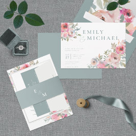 Flores Românticas De Algodão Escamoteiam Convite A