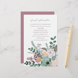 Flores românticas pintadas manualmente Informações