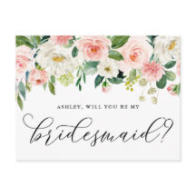 Flores Românticas Você Será Meu Cartão De Madrinha