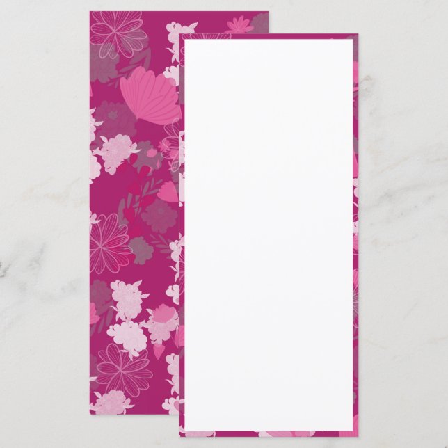 flores rosa (Frente/Verso)