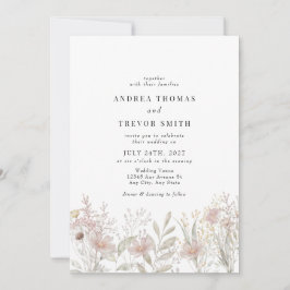 Flores Rosa Dusty | Convites para Casamento de Jar
