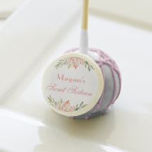 Flores Rosa Elegantes Personalizadas Doces 16