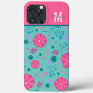 Flores Rosa Inspirividade Nome Personalizado Monog