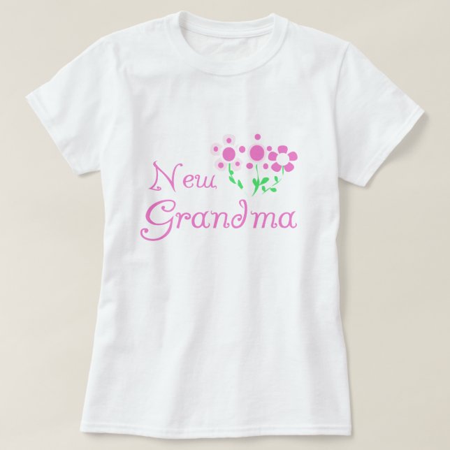 Flores Rosa Novas Camisetas e presentes para vovó (Frente do Design)